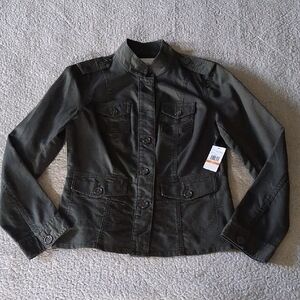 New Vince Camuto Dark Green Utility Jacket